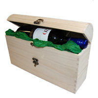 Wooden bottle chest