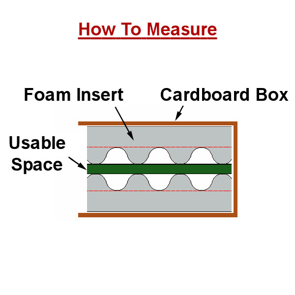 Measuring foam inserts