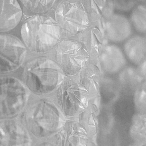 a close up of bubble wrap showing bubble texture