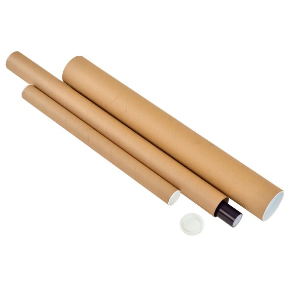 20 x Postal Tubes - 330X38MM - 1.5mm Cardboard