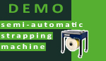 Semi-automatic strapping machine