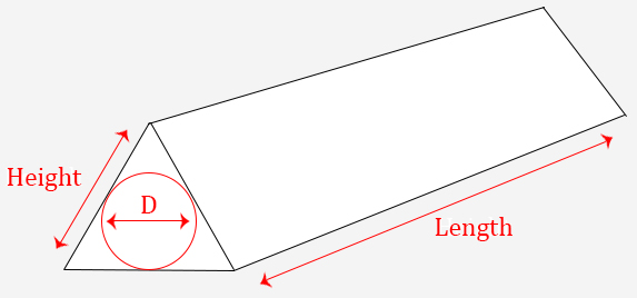 Triangular Mailing Tube - 2 x 24