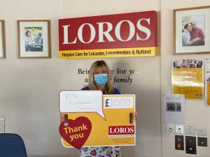 Our Compliance Division Donates £1,000 to Leicestershire based hospice Loros.
