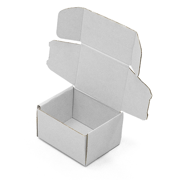 Box Partners 8x5x2 Corrugated Mailers (50 Pack) | White Shipping Boxes For Small Items