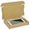 Brown postal boxes - 180x120x30mm (7x4.75x1.25 inches) - pack of 50