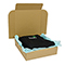 Brown postal boxes - 254x254x63mm (10x10x2 inches) - pack of 50