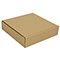 Brown postal boxes - 254x254x63mm (10x10x2 inches) - pack of 50