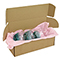Brown postal boxes - 340x110x110mm (13.25x4.25x4.25 inches) - pack of 50