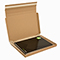 Brown postal boxes - 347x242x19mm (13.75x9.5x0.75 inches) - pack of 50