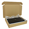Brown postal boxes - 426x342x74mm (16.75x13.5x3 inches) - pack of 50