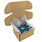 Brown postal boxes - 110x100x70mm (4.25x4x2.75 inches) - pack of 50