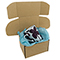 Brown postal boxes - 152x127x95mm (6x5x3.75 inches) - pack of 50