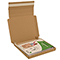 Brown postal boxes - 220x190x19mm (8.75x7.5x0.75 inches) - pack of 50