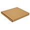 Brown postal boxes - 220x190x19mm (8.75x7.5x0.75 inches) - pack of 50