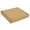 Brown postal boxes - 240x240x40mm (9.5x9.5x1.5 inches) - pack of 50