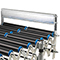 Conveyor end stop plate