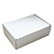 White postal boxes - 290x208x95 mm (11.5x8.25x3.75 inches) - pack of 50