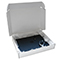 White postal boxes - 426x342x74 mm (16.75x13.5x3 inches) - pack of 50
