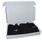 White postal boxes - 600x400x85 mm (23.5x15.75x3.25 inches) - pack of 50