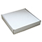 White postal boxes - 240x240x40 mm (9.5x9.5x1.5 inches) - pack of 50