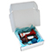 White postal boxes - 240x240x80 mm (9.5x9.5x3.25 inches) - pack of 50