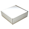 White postal boxes - 240x240x80 mm (9.5x9.5x3.25 inches) - pack of 50