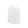 tape handle paper carrier bags white large - Thumbnail