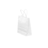 twist handle paper carrier bags white small - Thumbnail