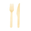 wooden knife and fork - Thumbnail