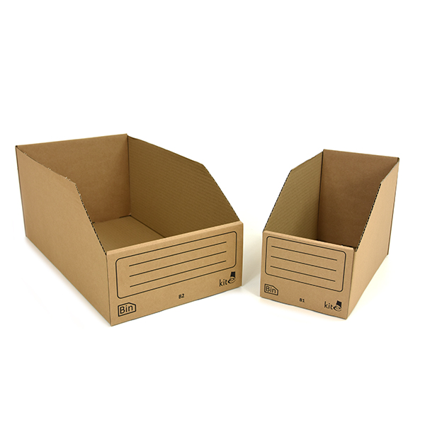 Corrugated Storage Bins Warehouse Picking Bins Kite Packaging