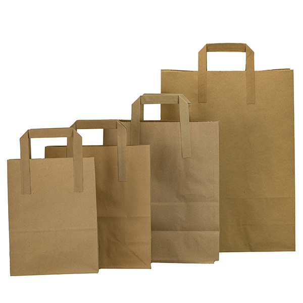 Tape & Twist Handle Paper Carrier Bags | Kraft Paper Bags | Kite Packaging