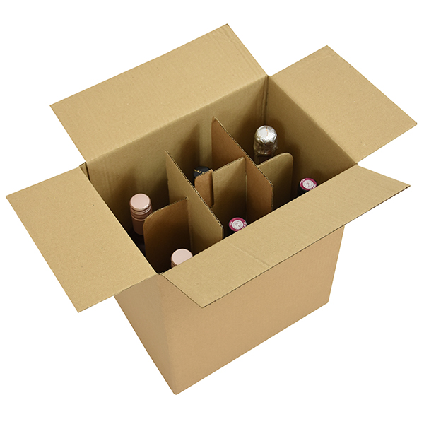 Wine Bottle Boxes With Cardboard Dividers | Kite Packaging