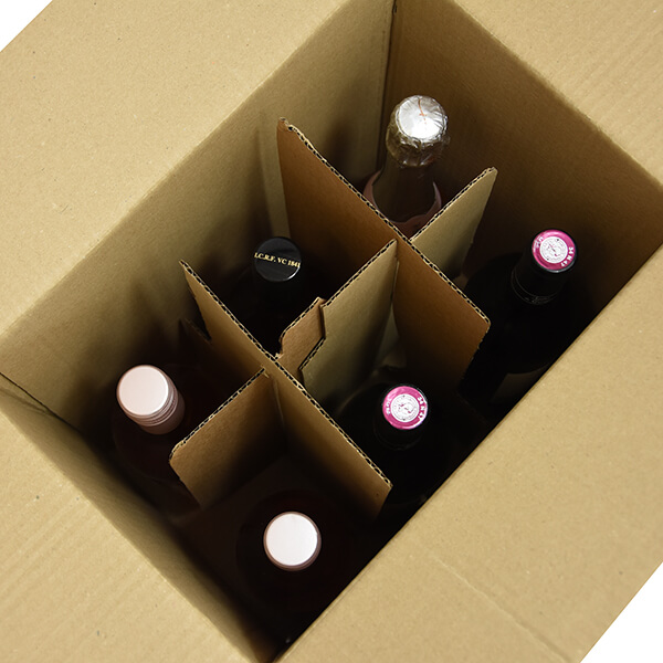 Wine Bottle Boxes With Cardboard Dividers Kite Packaging