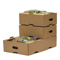 cardboard delivery trays stacked 3 - Small