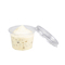 Large plastic pot with dip - Small
