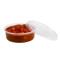 Small plastic pot with salsa dip - Small