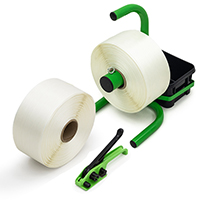 Corded polyester strapping & equipment