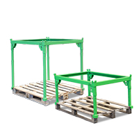 Pallet stacking frames