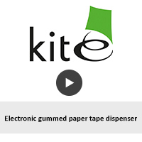 electronic gummed paper tape dispenser