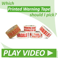 printed warning and security tape s
